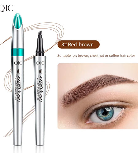 BrowSculpt 4D Microblading Eyebrow Pen – Waterproof, Long-Lasting Four-Claw Pencil for Natural, Hair-Like Strokes